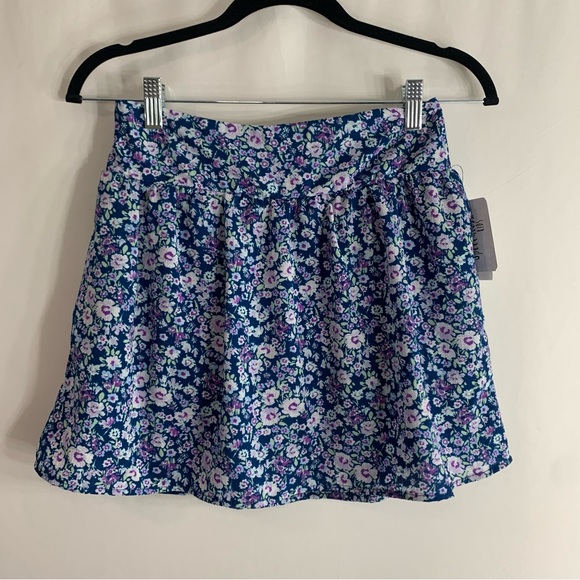 NWT Speechless Kids Navy/Lavender Floral Skirt, Size 16 - Picture 9 of 9
